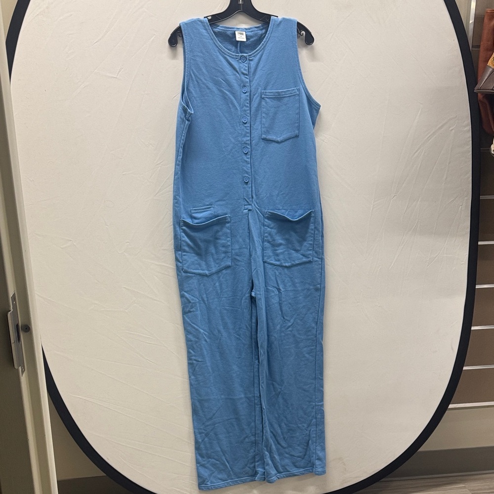 Smash + Tess Sky Blue Button Up Louisa Jumpsuit